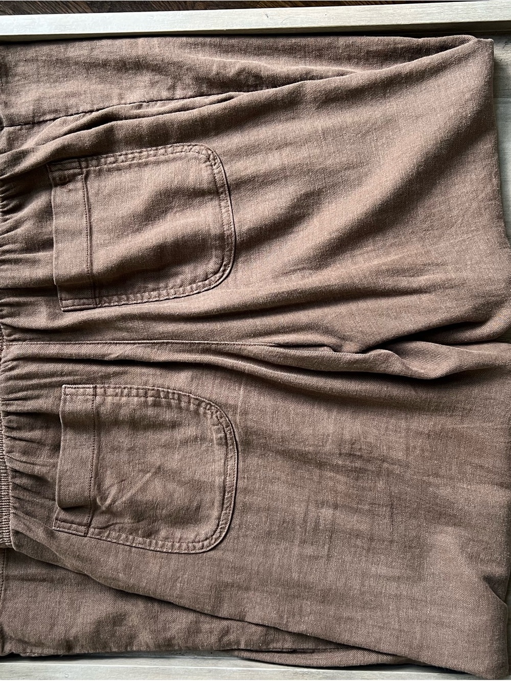 AE Dreamy Drape Linen-Blend Pull-On Pant - Picture 3 of 3